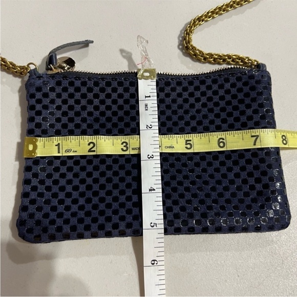 Clare V. Ali's Mini HandBag Navy Suede - Picture 11 of 13